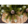 Новогодняя елка TRIUMPH TREE, Женева, с шишками, 90 см, в мешочке, заснеженная 72064